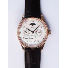 Portugieser Perpetual Calendar RG 5034 Best Edition White Dial Leather Strap A52610 V9F