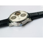 Portugese Regulator Tourbillon IW544602 SS Grey&White Dials Leather  ZF