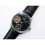 Portuguese Tourbillon IW5463 SS Best Edition Blue&Black&White Dials Leather Strap ZF