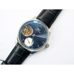 Portuguese Tourbillon IW5463 SS Best Edition Blue&Black&White Dials Leather Strap ZF