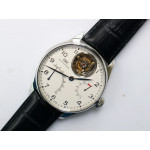 Portuguese Tourbillon IW504602 SS Best Edition White&Blue&Grey Dials Leather Strap ZF