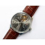 Portuguese Tourbillon IW504602 SS Best Edition White&Blue&Grey Dials Leather Strap ZF