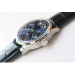 Portuguese Real PR Real Annual Calendar IW503502 1:1 Best Edition Blue Dial on Black Leather Strap A52850 ZF