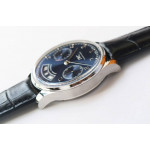 Portuguese Real PR Real Annual Calendar IW503502 1:1 Best Edition Blue Dial on Black Leather Strap A52850 ZF