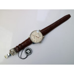 Portuguese Real PR Real Annual Calendar IW5035 1:1 Best Edition White Dial RG Markers on Brown Leather Strap A52850 ZF