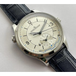 Master Geographic SS 1428530  Best Edition White Dial on Blue Leather Strap TF A936