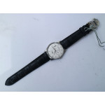 Master Ultra Thin Réserve de Marche SS 1:1 Best Edition White Dial on Black Leather Strap SA938 V3 ZF