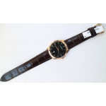 Master Ultra Thin Date 1282510 RG 1:1 Best Edition Black Dial on Brown Leather Strap A899/1 ZF