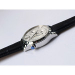 Master Geographic Real PR SS 1:1 Best Edition White Dial on Black Leather Strap A939 ZF