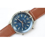 Polaris Geographic SS 1:1 Best Edition Black&Blue Dial Leather Strap MIYOTA 9015 