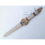 Rendez-Vous Moon Medium RG 1:1 Best Edition White Textured Dial Diamonds Bezel Brown Leather Strap A935 ZF