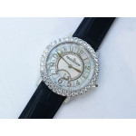 Rendez-Vous Night & Day SS 1:1 Best Edition MOP Dial Diamonds Bezel Leather Strap A898 ZF