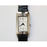 Reverso Ladies SS White&Blue Dials Leather Strap Japan Quartz