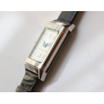 Reverso Ladies SS White&Blue Dials Leather Strap Japan Quartz