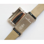 Reverso Ladies SS White&Blue Dials Leather Strap Japan Quartz