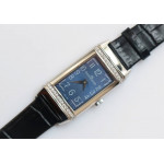 Reverso Ladies SS Diamonds Bezel  White&Blue&Black Dials Leather Strap Japan Quartz