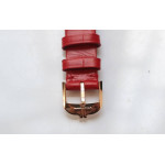 Reverso Ladies RG  Red&White&Blue Dials Leather Strap Japan Quartz