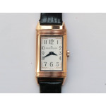 Reverso Ladies RG  Red&White&Blue Dials Leather Strap Japan Quartz