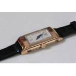 Reverso Ladies RG  Red&White&Blue Dials Leather Strap Japan Quartz