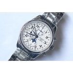 Master Moonphase Chronograph SS 1:1 Best Edition White Dial Bracelet A7751 YLF