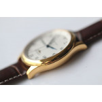 Master Day Date YG 1:1 Best Edition White Textured Dial Leather Strap A2836