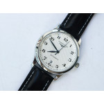 Master SS 1:1 Best Edition White Textured Dial Leather Asian 2836