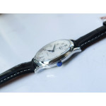 Master SS 1:1 Best Edition White Textured Dial Leather Asian 2836