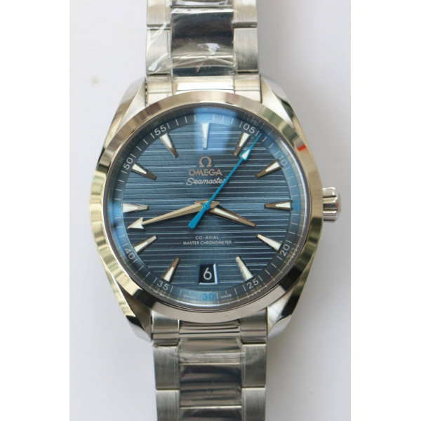 Aqua Terra 150M Master Chronometers 1:1 Best Edition Blue Dial Blue second hand on SS Bracelet VSF A8900 Super Clone