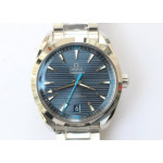 Aqua Terra 150M Master Chronometers 1:1 Best Edition Blue Dial Blue second hand on SS Bracelet VSF A8900 Super Clone