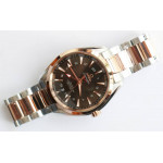 Aqua Terra 150M GMT RG/SS Brown Dial on Bracelet VSF A8605