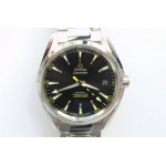 Aqua Terra 150M SS 1:1 Best Edition Black Textured Dial Yellow Number on SS Bracelet VSF A8508 Super Clone