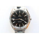 Aqua Terra 150M SS 1:1 Best Edition Black Textured Dial on SS Bracelet VSF A8500 Super Clone