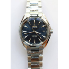 Aqua Terra 150M SS 1:1 Best Edition Blue Textured Dial on SS Bracelet VSF A8500 Super Clone