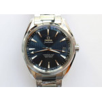 Aqua Terra 150M SS 1:1 Best Edition Blue Textured Dial on SS Bracelet VSF A8500 Super Clone