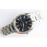 Aqua Terra 150M SS 1:1 Best Edition Blue Textured Dial on SS Bracelet VSF A8500 Super Clone