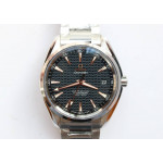 Aqua Terra 150M SS 1:1 Best Edition Black Wave Textured Dial on SS Bracelet VSF A8500 Super Clone