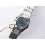 Constellation Ladies 27mm SS/SS Blue MOP Dial Bracelet ZF Swiss Quartz