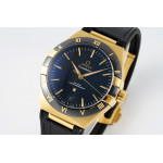 Constellation Ceramic Bezel YG 1:1 Best Edition Black Dial Gummy Strap 8F A8900