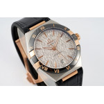 Constellation Ceramic Bezel SS/RG 1:1 Best Edition White Textured Dial Gummy Strap 8F A8900