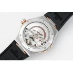 Constellation Ceramic Bezel SS/RG 1:1 Best Edition White Textured Dial Gummy Strap 8F A8900