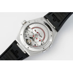 Constellation Ceramic Bezel SS 1:1 Best Edition White Textured Dial Gummy Strap 8F A8900