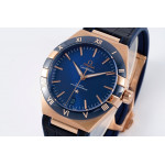 Constellation Ceramic Bezel RG 1:1 Best Edition Blue Dial Gummy Strap 8F A8900