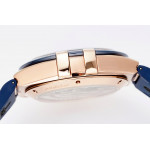 Constellation Ceramic Bezel RG 1:1 Best Edition Blue Dial Gummy Strap 8F A8900