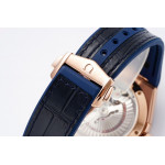 Constellation Ceramic Bezel RG 1:1 Best Edition Blue Dial Gummy Strap 8F A8900