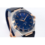 Constellation Ceramic Bezel SS/RG 1:1 Best Edition Blue Dial Gummy Strap 8F A8900