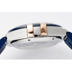 Constellation Ceramic Bezel SS/RG 1:1 Best Edition Blue Dial Gummy Strap 8F A8900