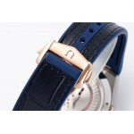 Constellation Ceramic Bezel SS/RG 1:1 Best Edition Blue Dial Gummy Strap 8F A8900