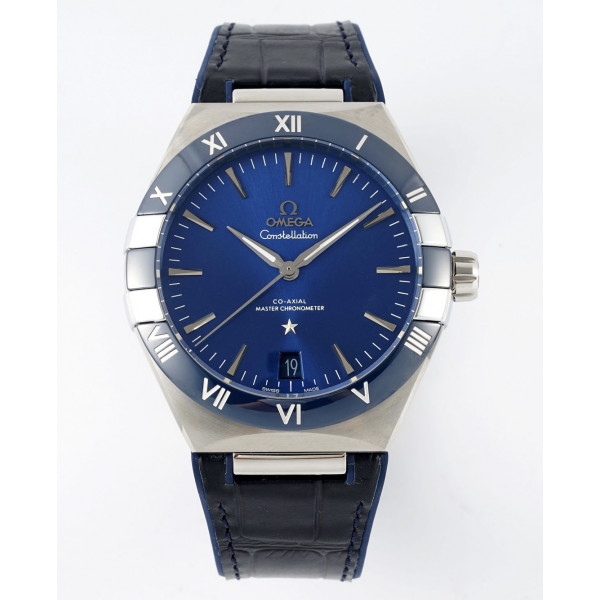 Constellation Ceramic Bezel SS 1:1 Best Edition Blue Dial Gummy Strap 8F A8900