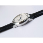 De Ville Prestige Real PR SS 1:1 Best Edition White Dial Blue Markers Leather Strap MIYOTA 9015 ZF