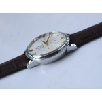 De Ville Prestige Real PR SS 1:1 Best Edition White Dial Gold Markers Leather Strap MIYOTA 9015 ZF